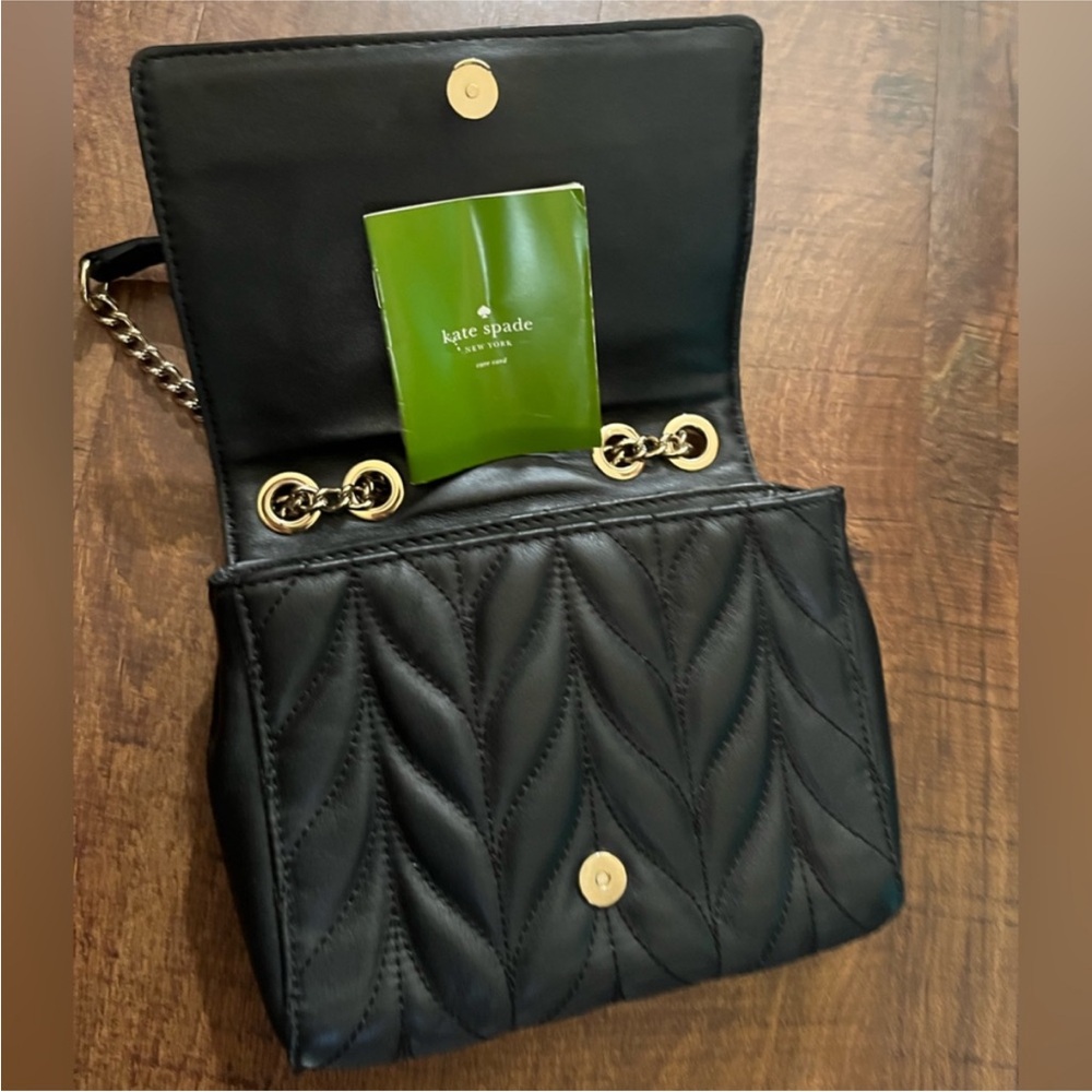 Kate Spade Black Quilted Chain Shoulder Bag - Picture 3 of 12